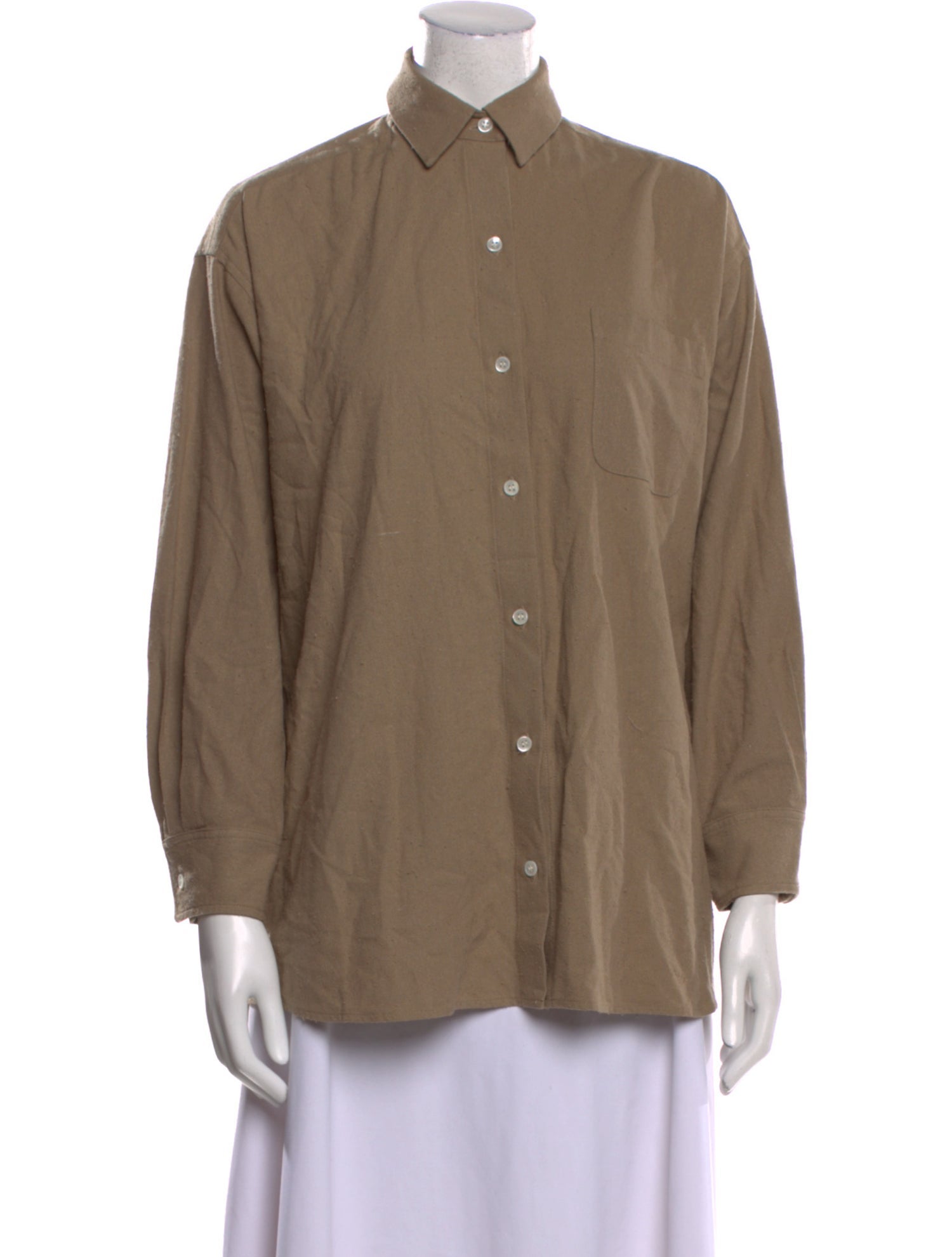 Jenni Kayne Silk Long Sleeve Button-Up Top