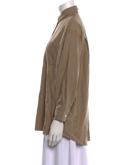 Jenni Kayne Silk Long Sleeve Button-Up Top