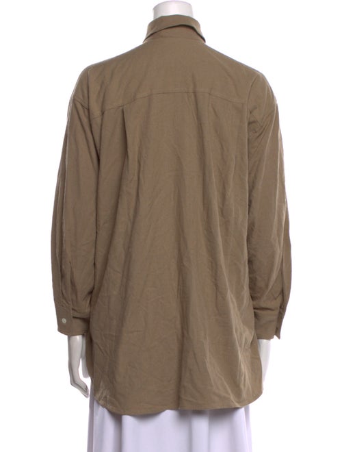 Jenni Kayne Silk Long Sleeve Button-Up Top