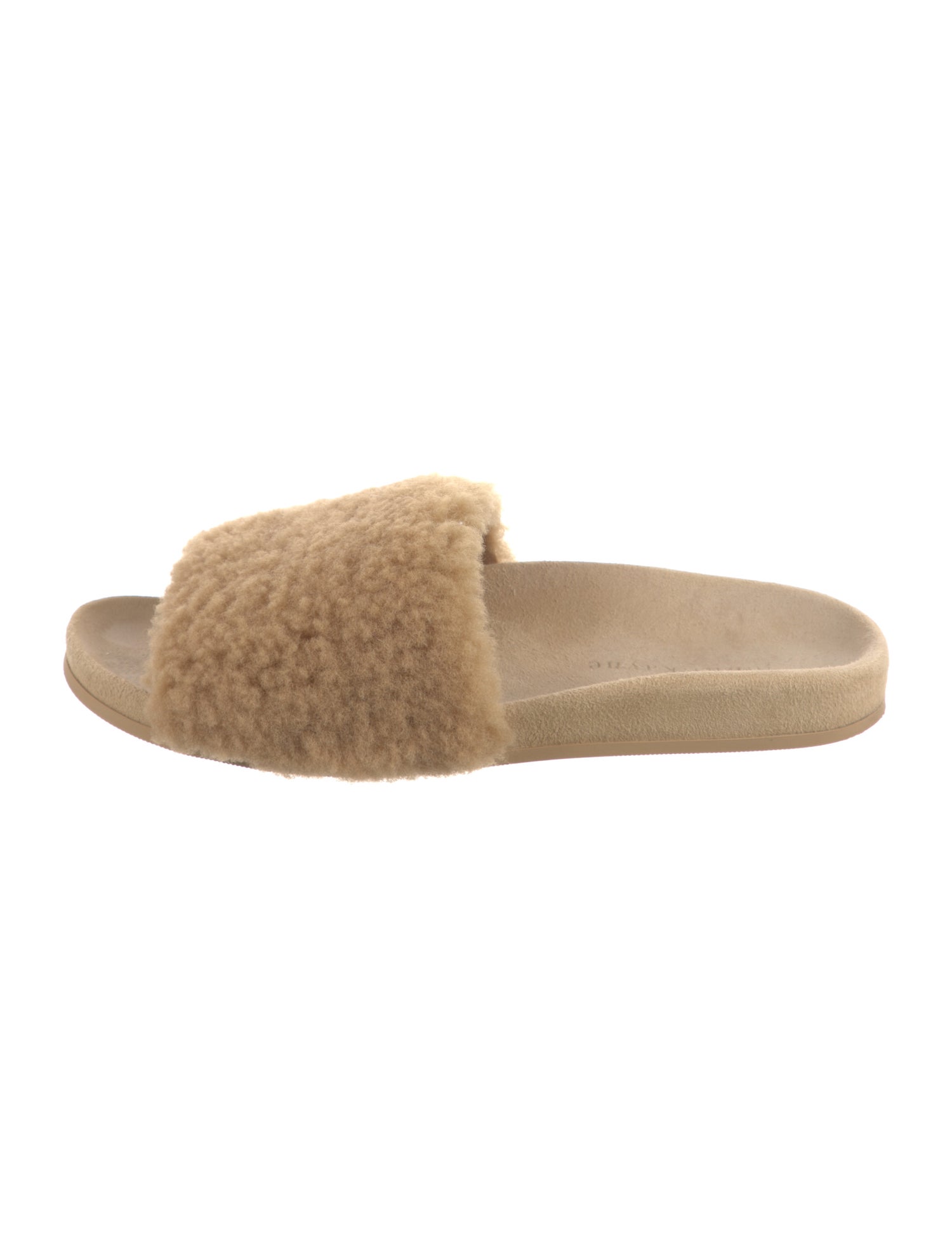 Jenni Kayne Shearling Faux Fur Trim Slides