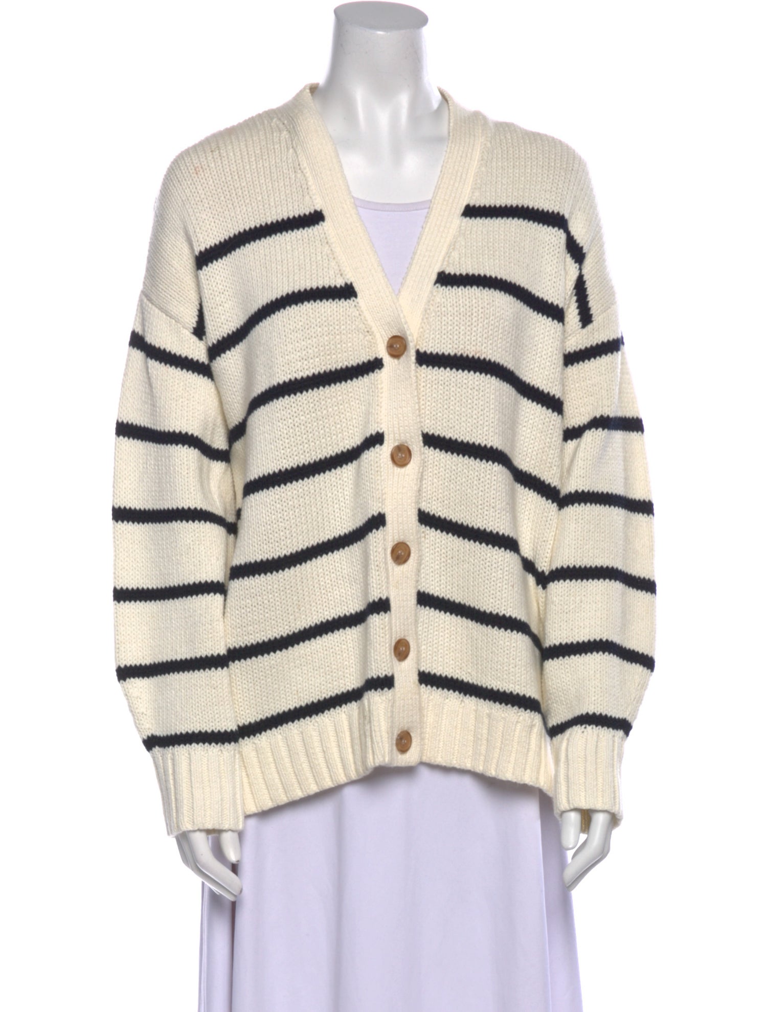 Jenni Kayne Striped V-Neck Sweater