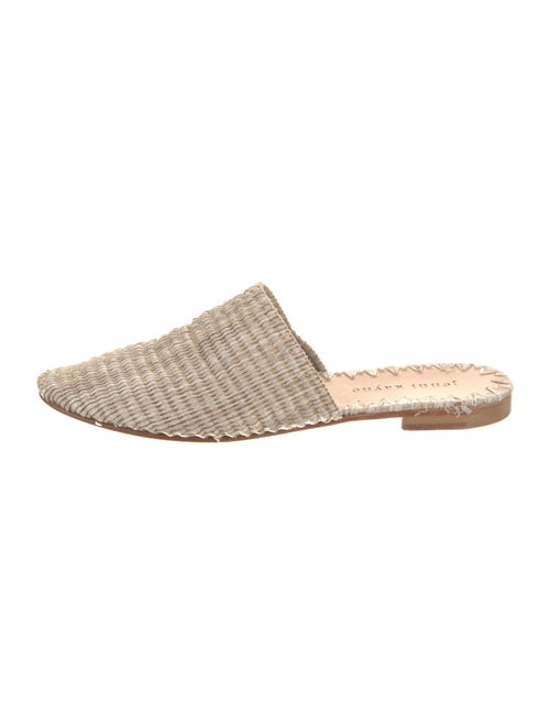 Jenni Kayne Straw Whipstitch Trim Mules
