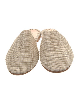 Jenni Kayne Straw Whipstitch Trim Mules