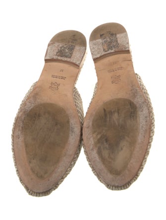 Jenni Kayne Straw Whipstitch Trim Mules