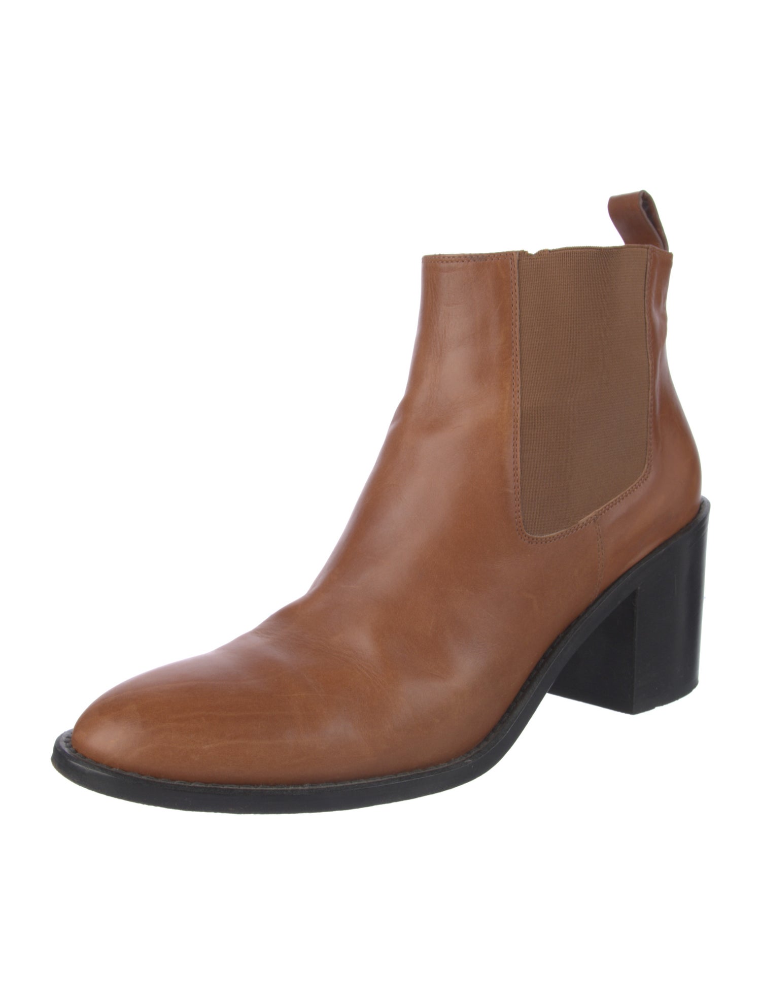 Jenni Kayne Leather Colorblock Pattern Chelsea Boots