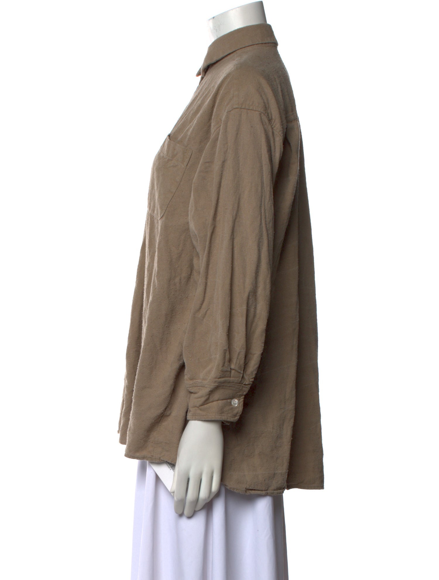 Jenni Kayne Silk Long Sleeve Button-Up Top