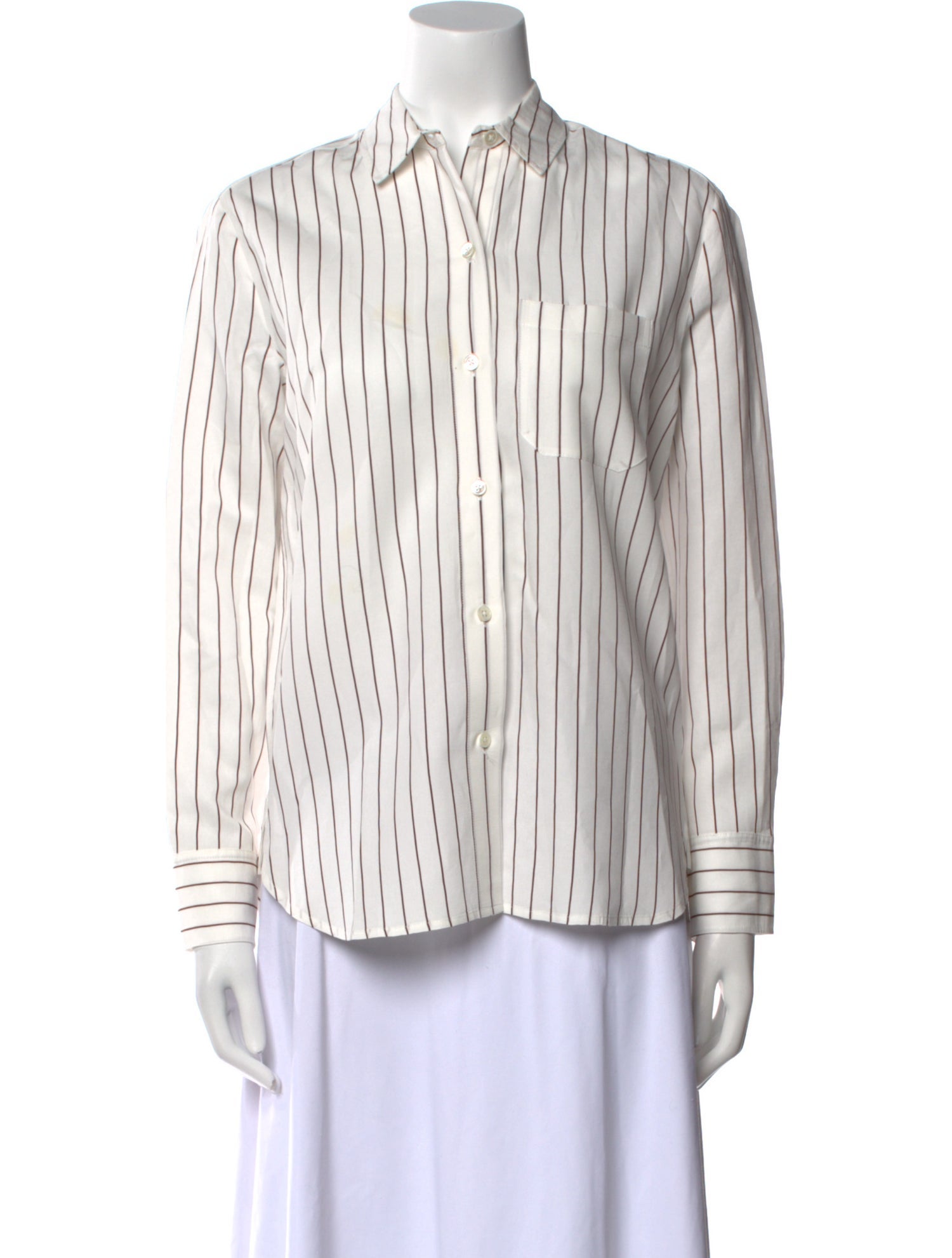 Jenni Kayne Striped Long Sleeve Button-Up Top