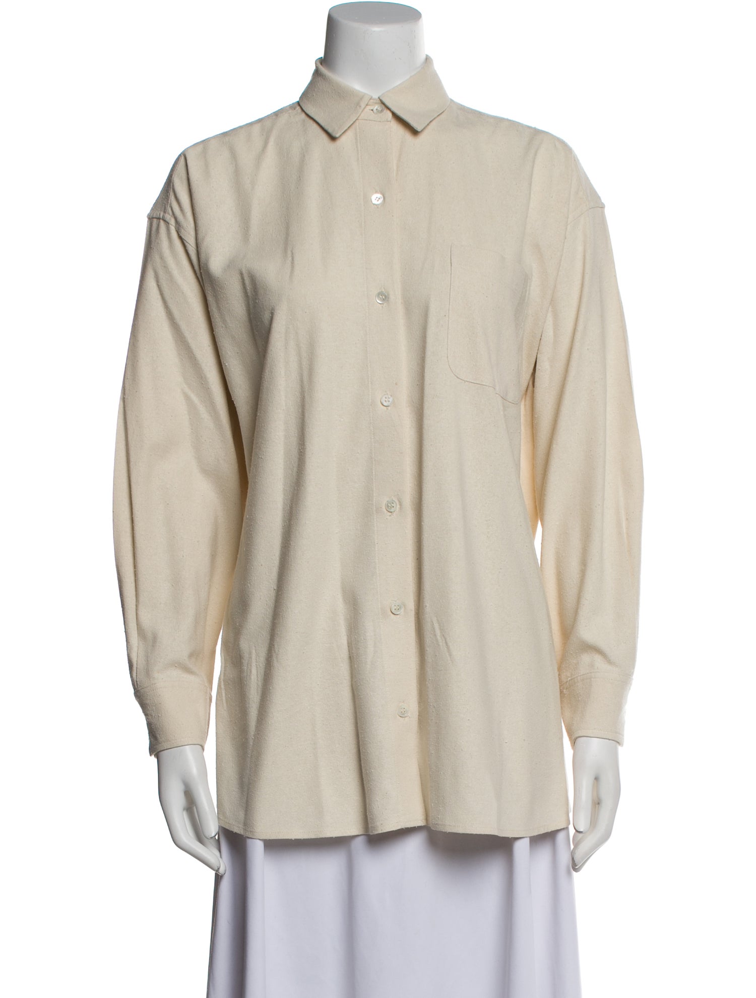 Jenni Kayne Silk Long Sleeve Button-Up Top