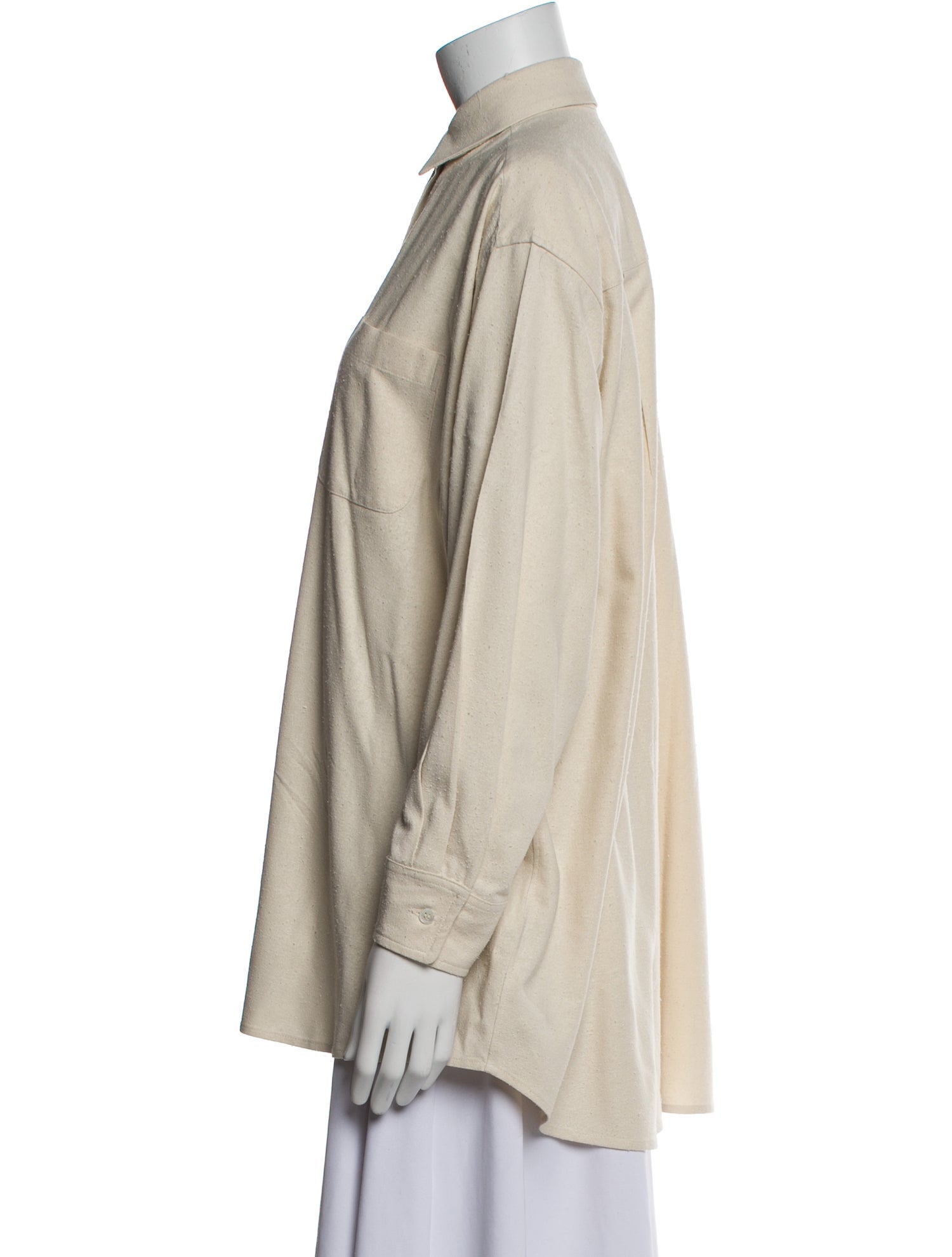 Jenni Kayne Silk Long Sleeve Button-Up Top