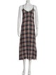 Jenni Kayne Plaid Print Long Dress