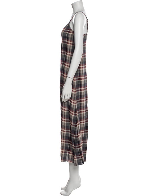 Jenni Kayne Plaid Print Long Dress
