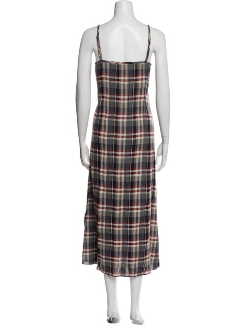 Jenni Kayne Plaid Print Long Dress