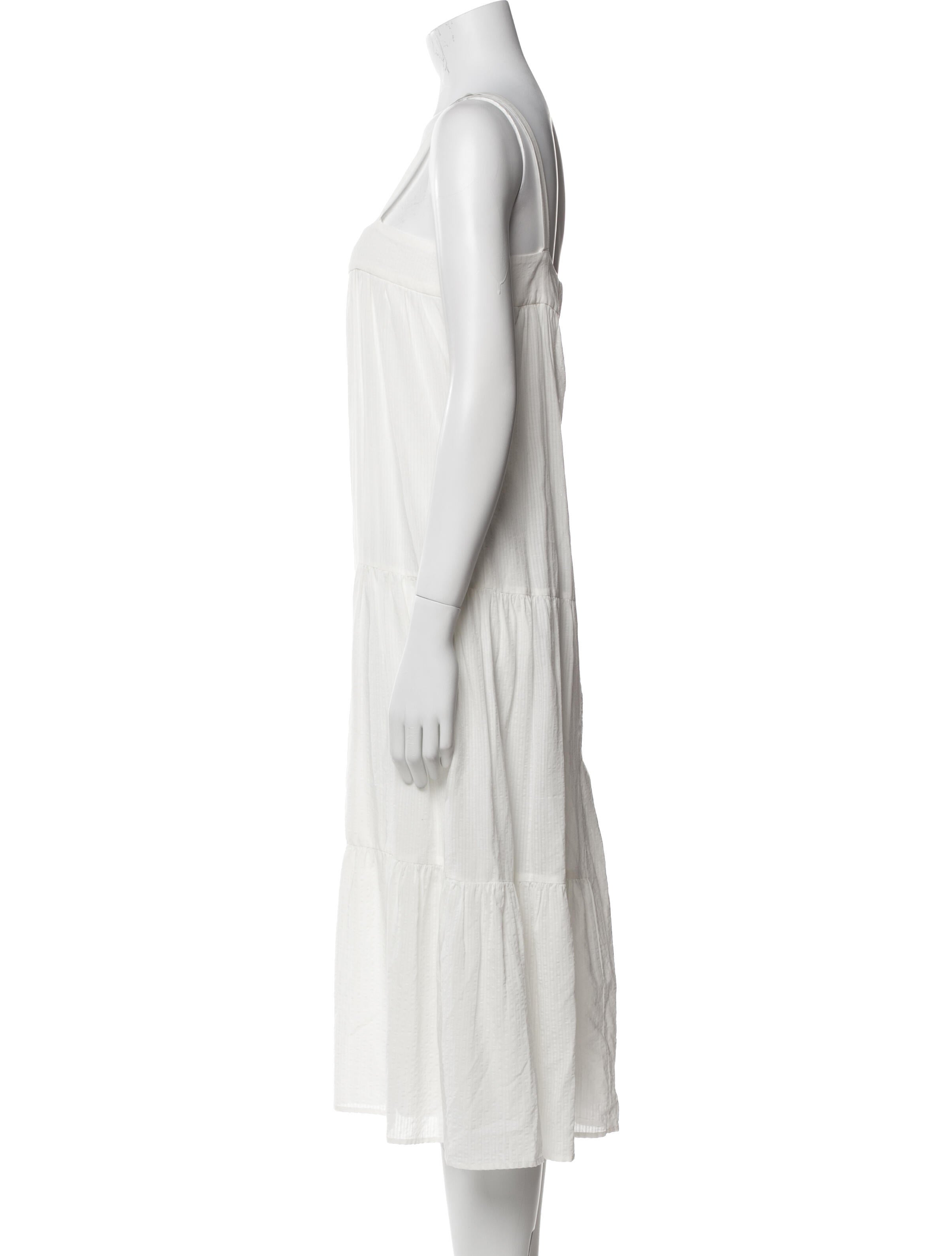 Jenni Kayne Square Neckline Midi Length Dress