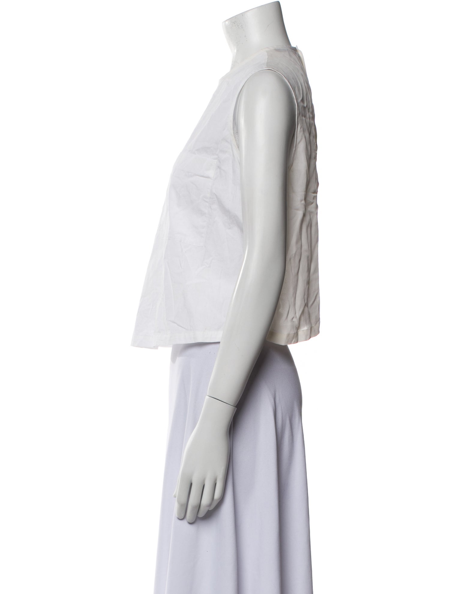 Jenni Kayne Silk Crew Neck Crop Top