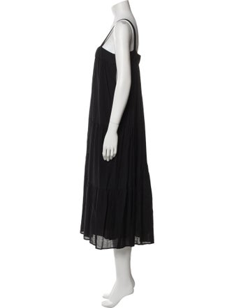 Jenni Kayne Square Neckline Midi Length Dress