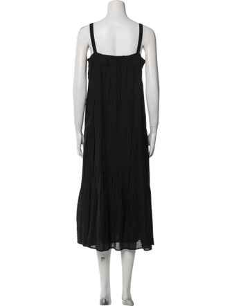 Jenni Kayne Square Neckline Midi Length Dress