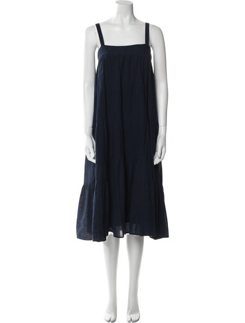 Jenni Kayne Square Neckline Midi Length Dress