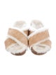 Jenni Kayne Shearling Fur Trim Slides