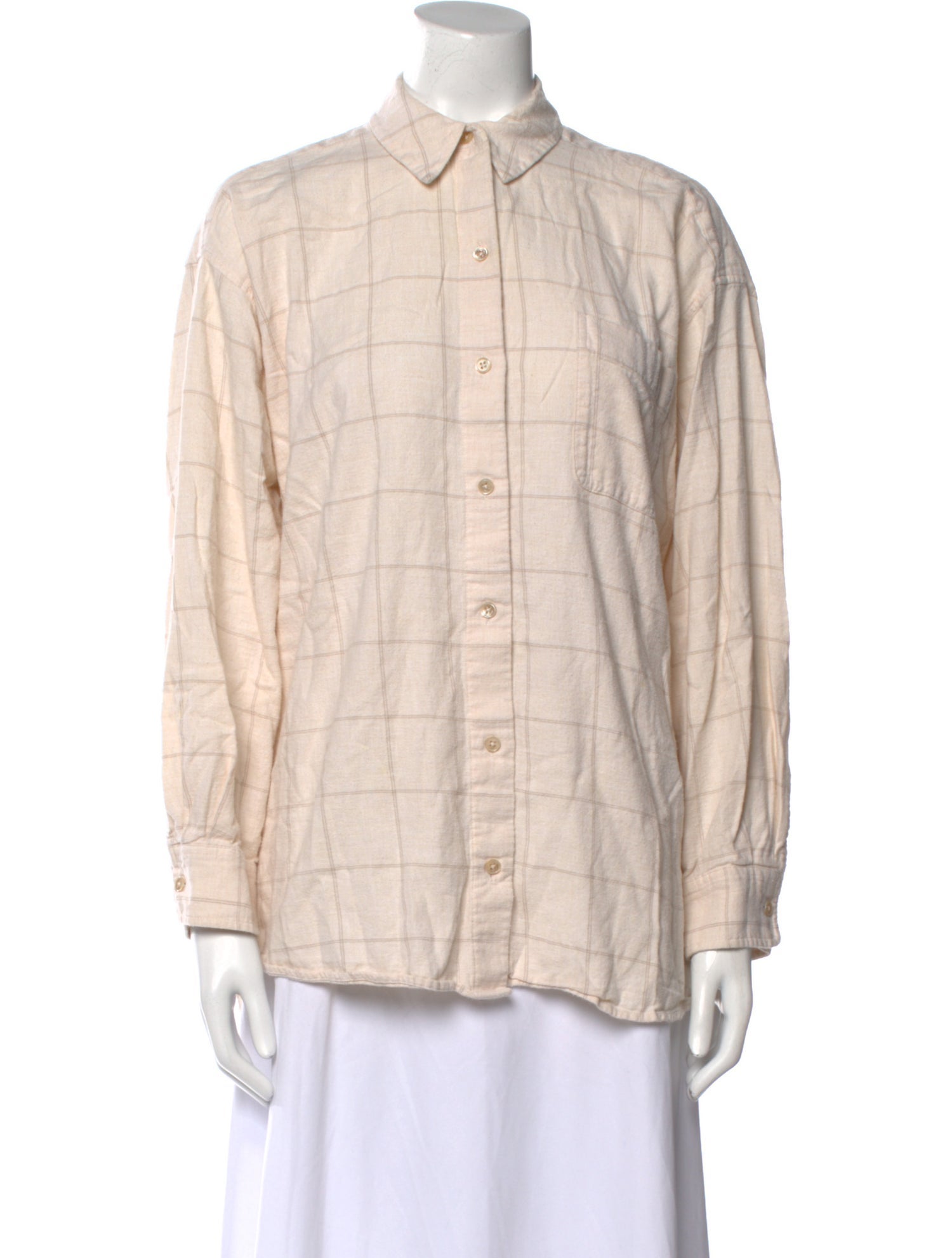 Jenni Kayne Plaid Print Long Sleeve Button-Up Top