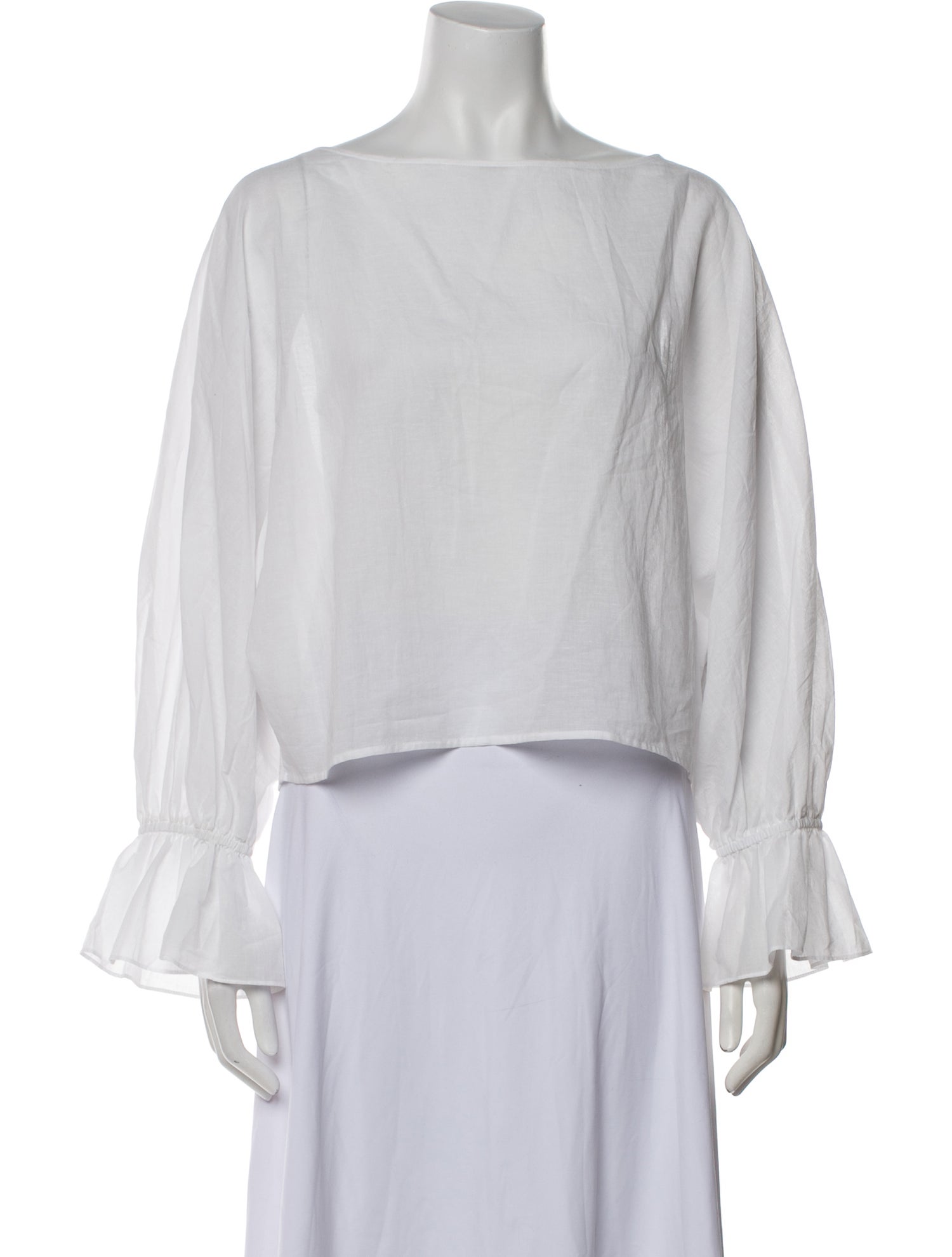 Jenni Kayne Bateau Neckline Long Sleeve Crop Top w/ Tags