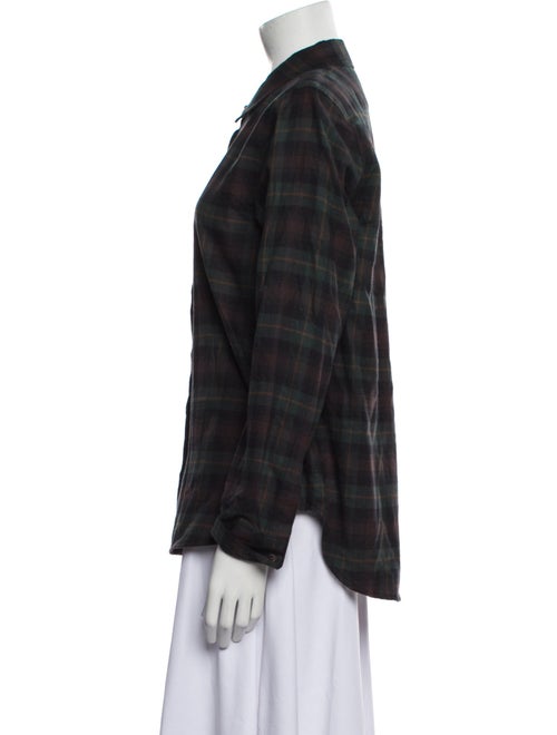 Jenni Kayne Plaid Print Long Sleeve Button-Up Top