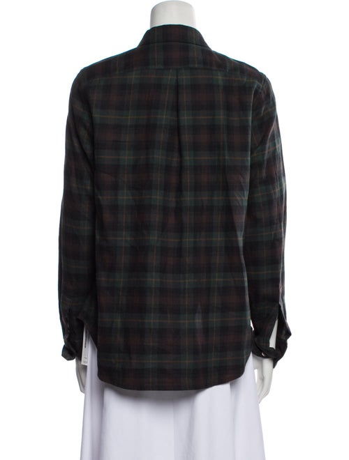 Jenni Kayne Plaid Print Long Sleeve Button-Up Top