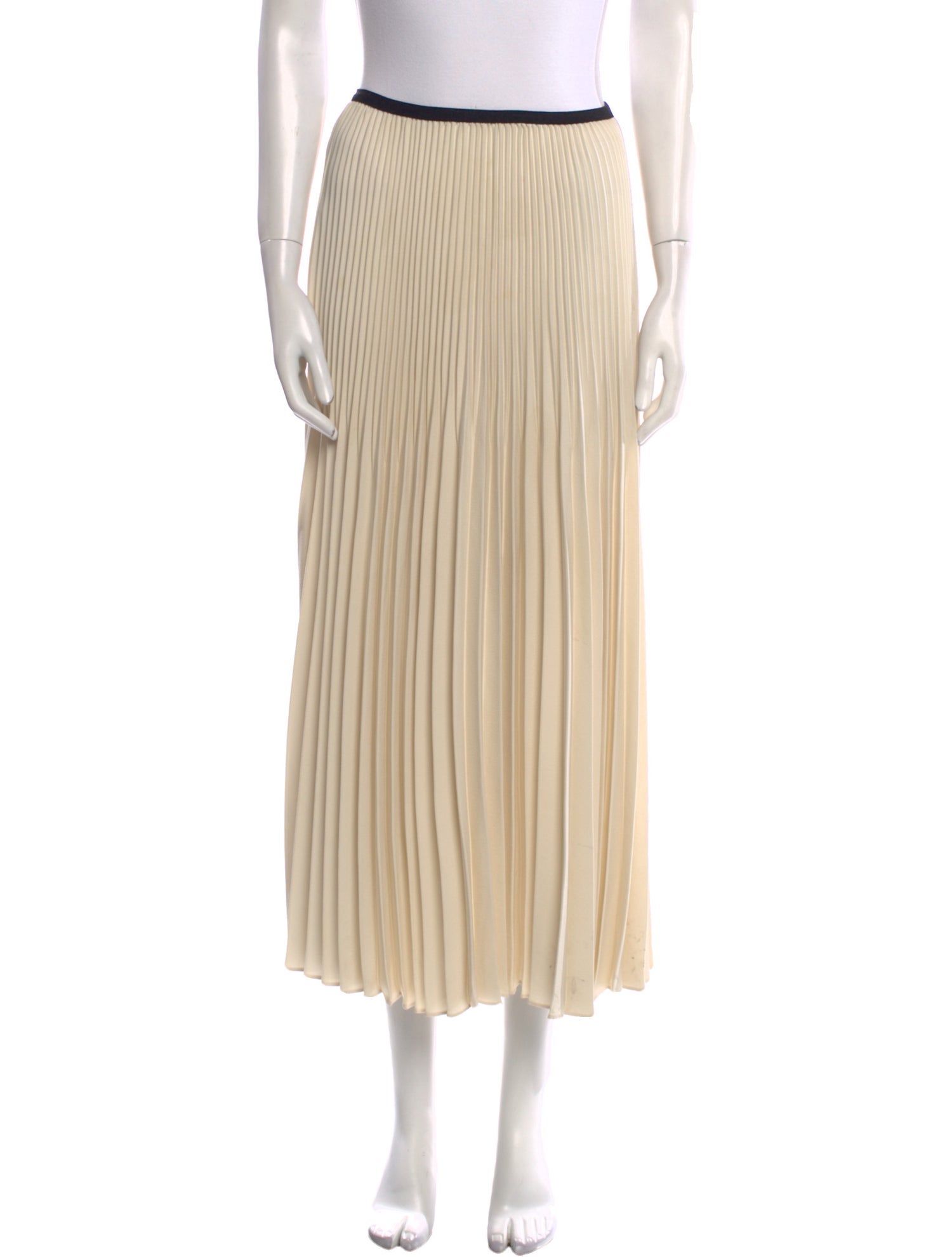 Jenni Kayne Pleated Accents Midi Length Skirt