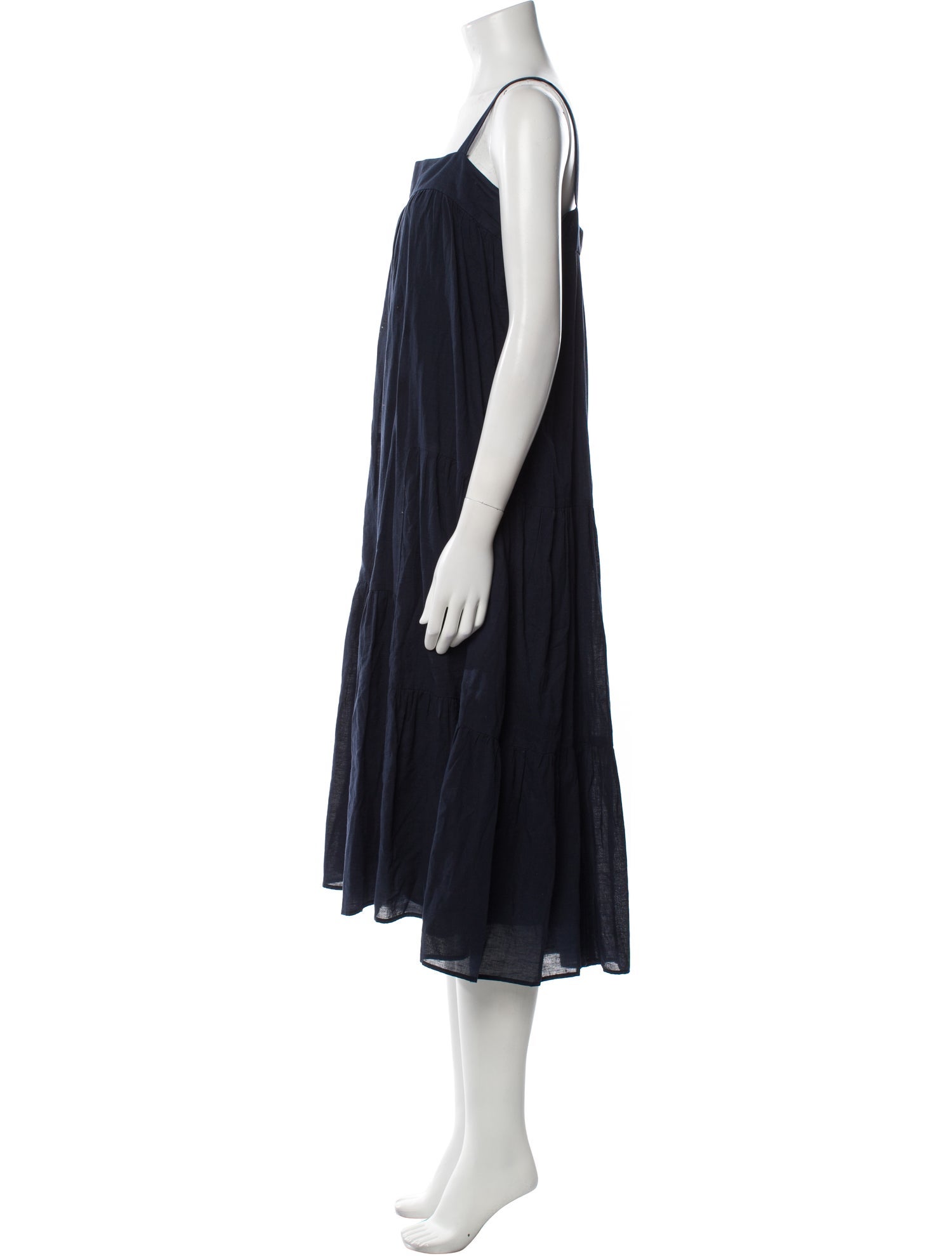 Jenni Kayne Square Neckline Midi Length Dress