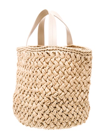 Jenni Kayne Raffia Top Handle Bag
