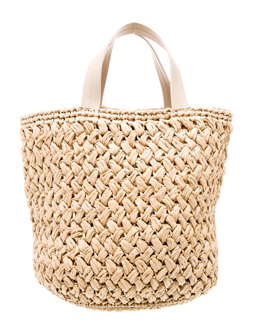 Jenni Kayne Raffia Top Handle Bag