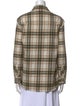 Jenni Kayne Wool Plaid Print Button-Up Top