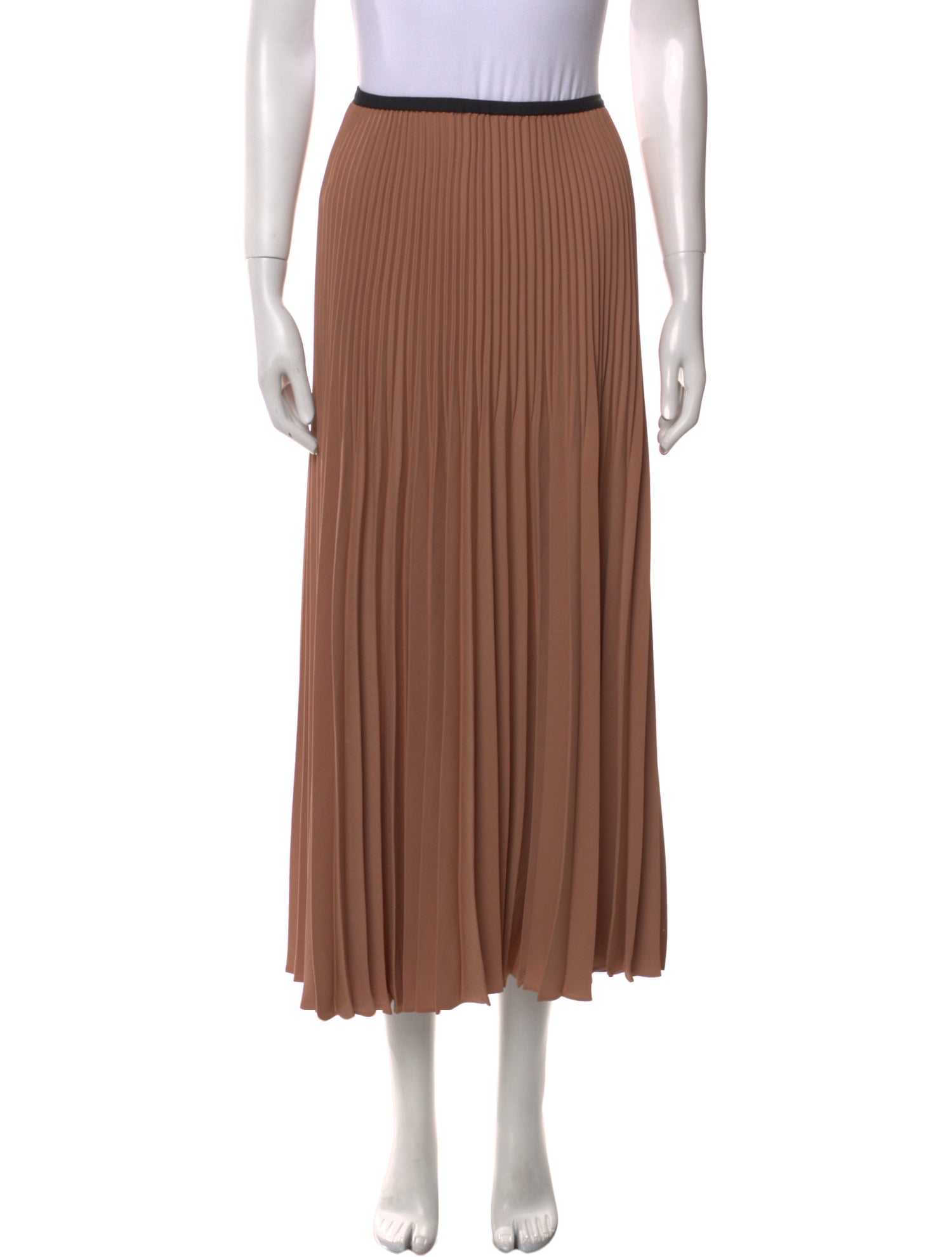 Jenni Kayne Pleated Accents Midi Length Skirt