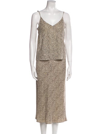 Jenni Kayne Animal Print Skirt Set