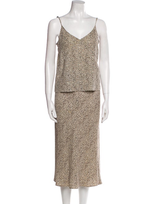 Jenni Kayne Animal Print Skirt Set