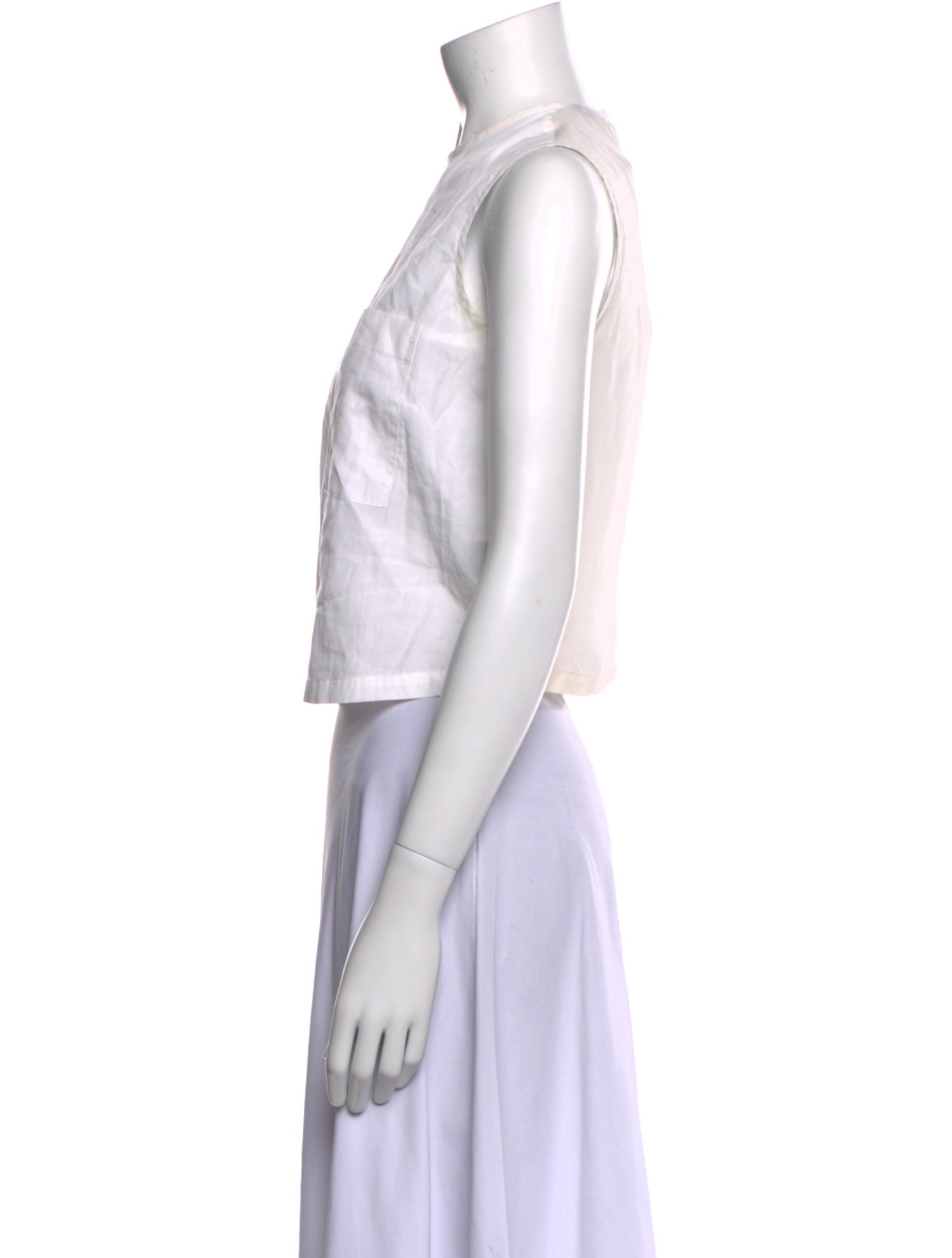 Jenni Kayne Silk Crew Neck Crop Top