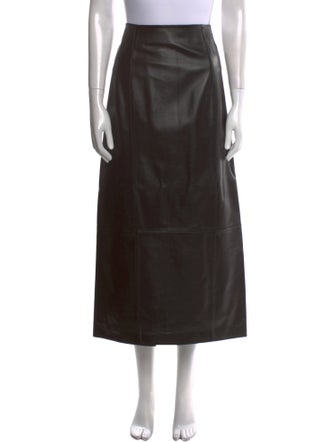 Jenni Kayne Lamb Leather Midi Length Skirt