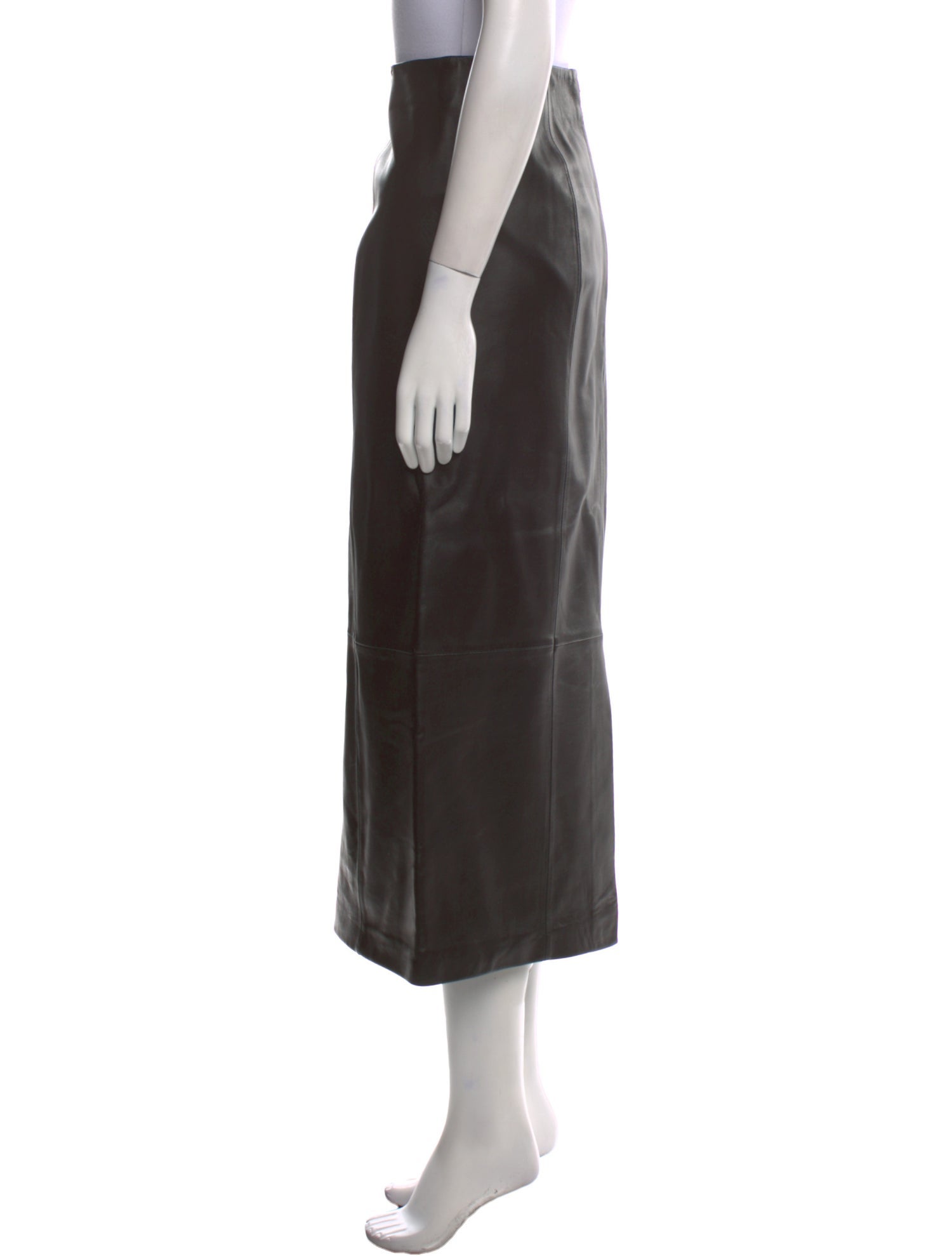Jenni Kayne Lamb Leather Midi Length Skirt