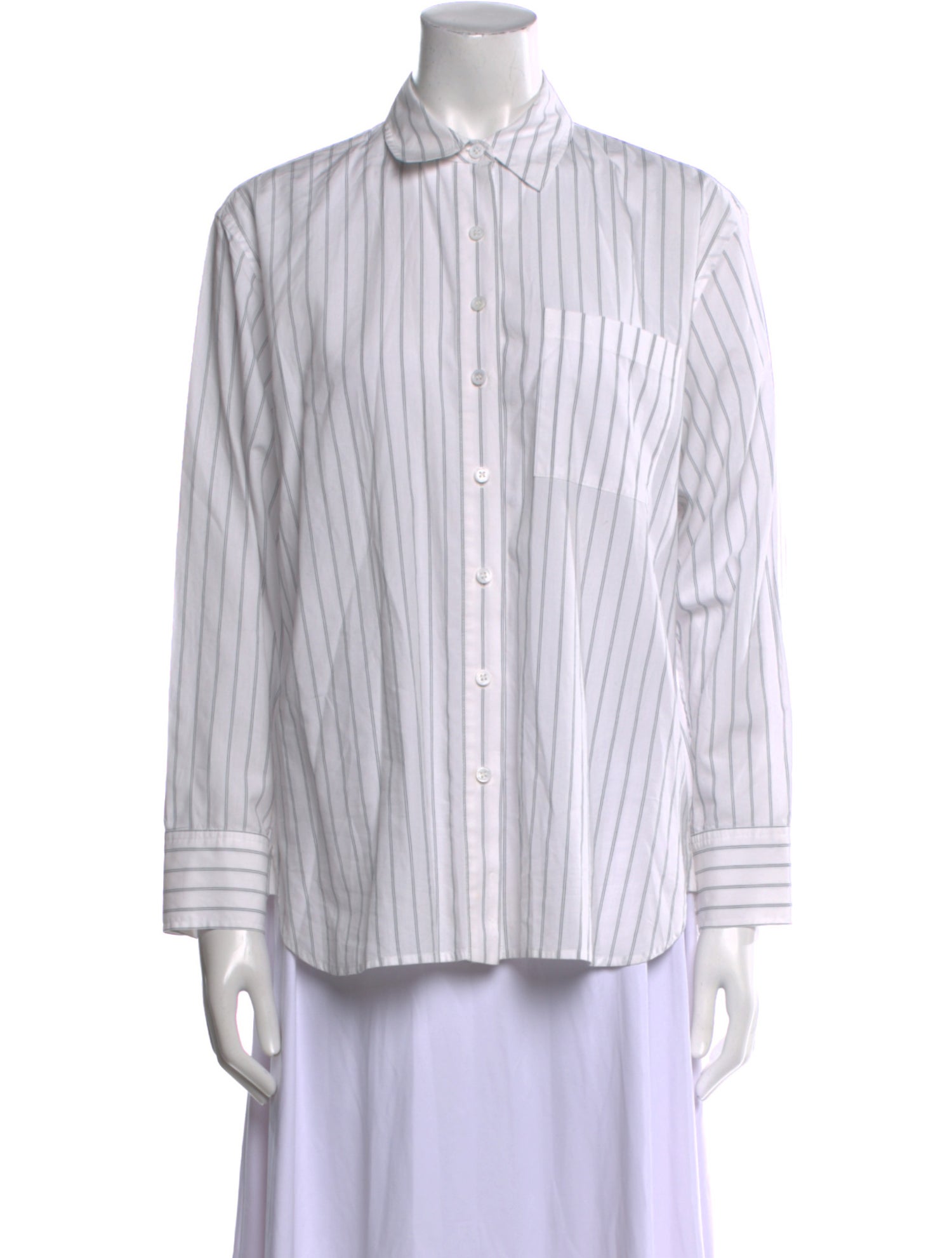 Jenni Kayne Striped Long Sleeve Button-Up Top