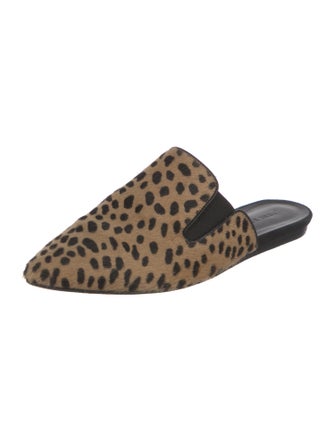 Jenni Kayne Ponyhair Animal Print Mules