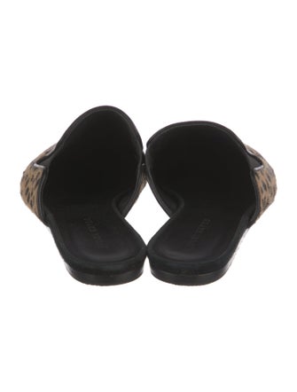 Jenni Kayne Ponyhair Animal Print Mules