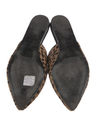 Jenni Kayne Ponyhair Animal Print Mules