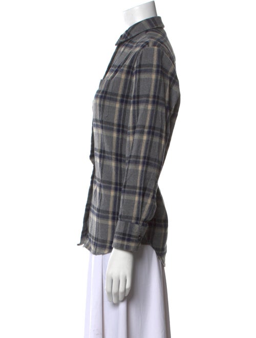 Jenni Kayne Plaid Print Long Sleeve Button-Up Top