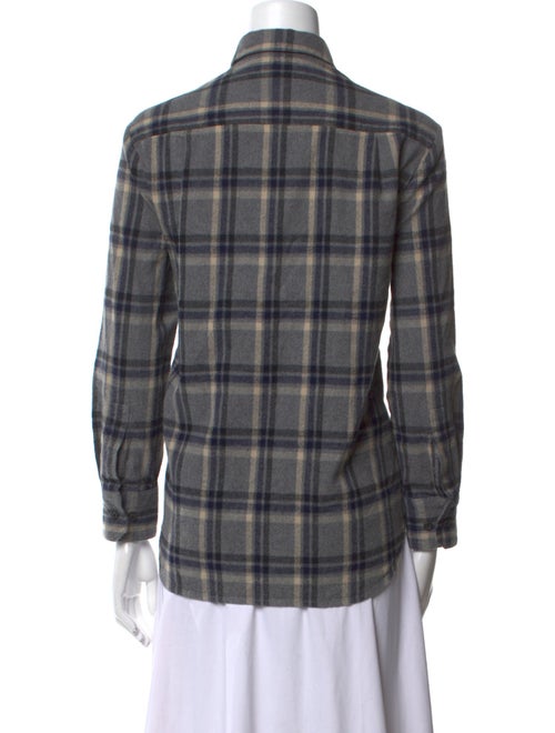 Jenni Kayne Plaid Print Long Sleeve Button-Up Top