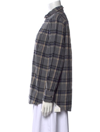 Jenni Kayne Plaid Print Long Sleeve Button-Up Top