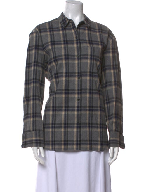 Jenni Kayne Plaid Print Long Sleeve Button-Up Top