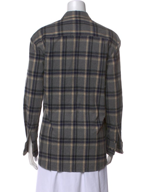 Jenni Kayne Plaid Print Long Sleeve Button-Up Top