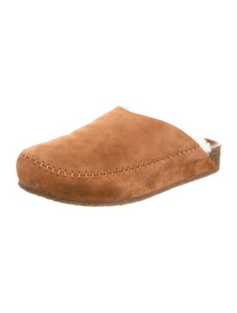 Jenni Kayne Suede Whipstitch Trim Mules