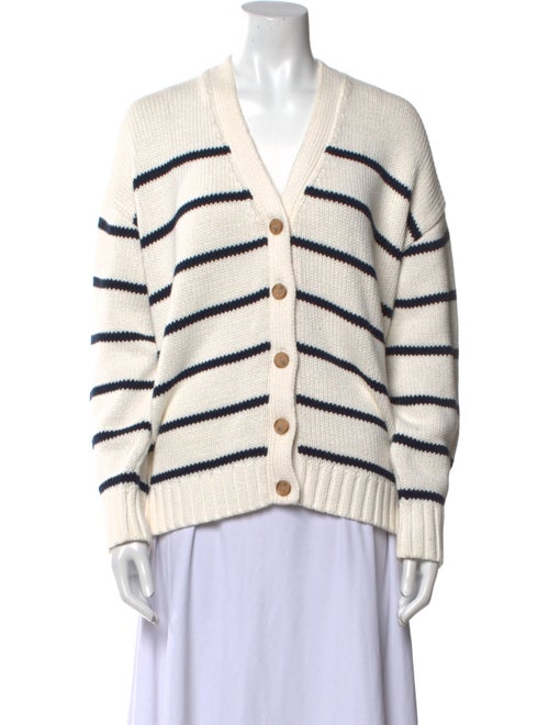 Jenni Kayne Striped V-Neck Sweater