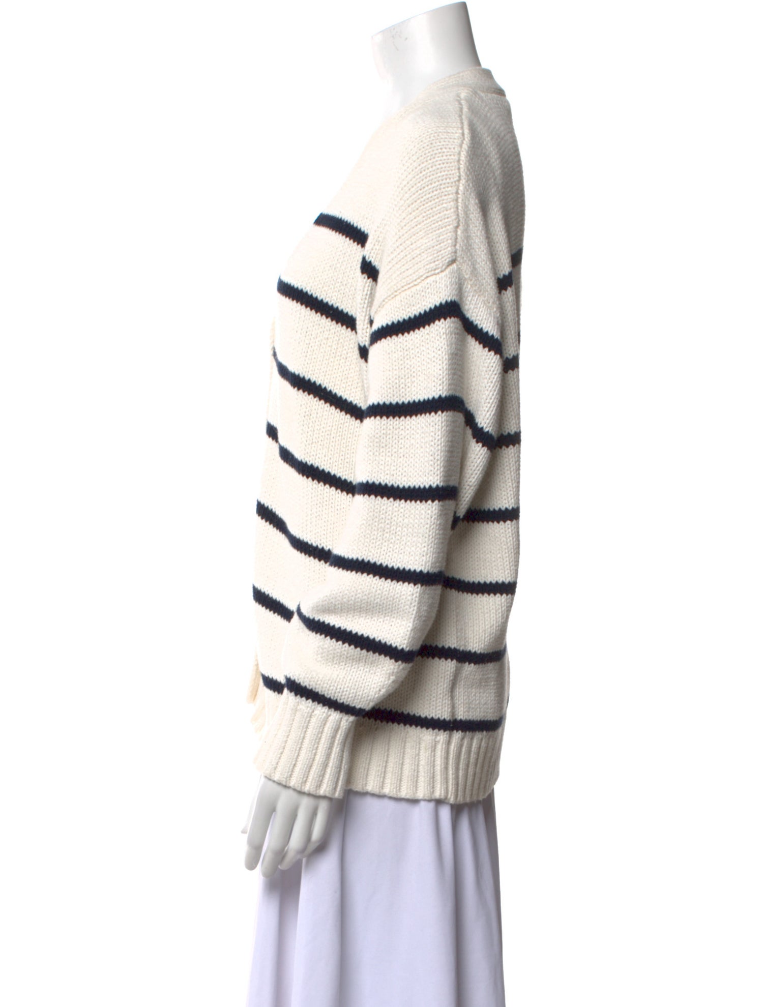 Jenni Kayne Striped V-Neck Sweater
