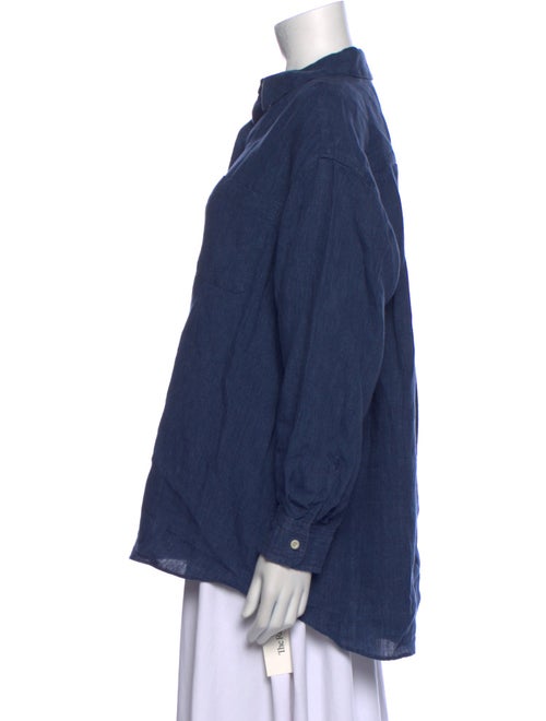 Jenni Kayne Linen Long Sleeve Button-Up Top